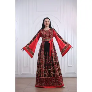 Satin Malaka Women’s Elegant Satin Thobe - ثوب ملكة Arabian Dress Arab Wedding Attire Abaya