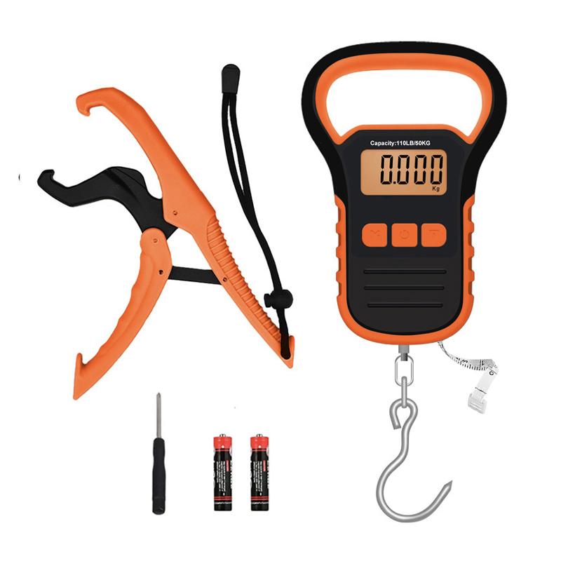 110lb/50kg Capacity Professional Fishing Scale, Fish Scale, Hanging Scale – With Fishing Lip Gripper, Waterproof, Backlit Night Light, LB/OZ/KG Unit Conversion, Memory Function & Measuring Tape | Portable Set Includes Lip Clamp, Battery 110lb/50kg Capacity Professional Fishing Scale, Fish Scale, Hanging Scale – With Fishing Lip Gripper, Waterproof, Backlit Night Light, LB/OZ/KG Unit Conversion, Memory Function & Measuring Tape | Portable Set Includes Lip Clamp, Battery