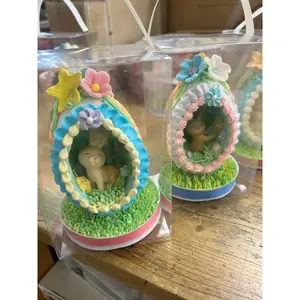 Easter Panorama Spun sugar egg
