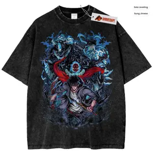 Sung Jinwoo Vintage Anime Shirt – Solo Leveling Tee for Fans Unisex S-5XL