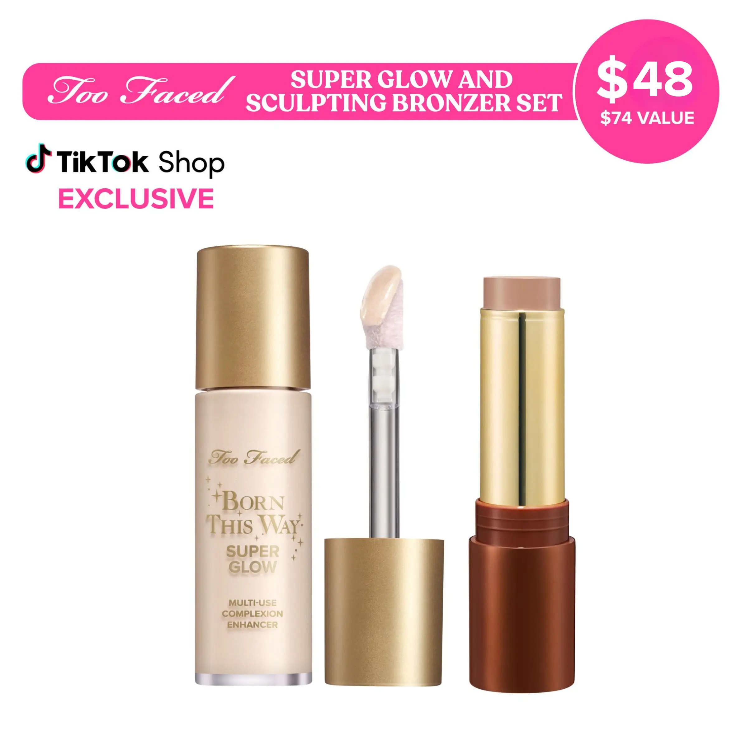 Too Faced Super Glow and Sculpting Bronzer Set Too Faced Super Glow and Sculpting Bronzer Set