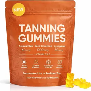 [NEW]Tanning Gummies - Long-Lasting Lock Color ｜Daily Tanning Gummies Natural Beauty｜Tanning Gummy For Women VC + VE Double Antioxidant｜Tanning Gummy Strengthen The Skin Antioxidant Barrier 60p