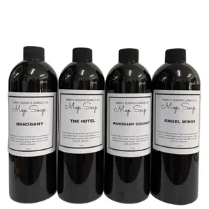 Simply Scents Candle Co. 16oz Triple Scented Mop Soap Concentrate for Sealed Hard Surfaces - Low-Foam Cleaner with Benzalkonium Chloride for Odor Control