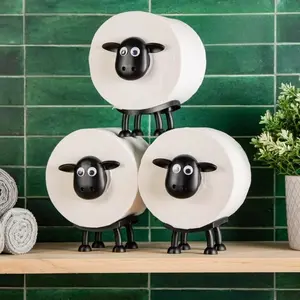 Sheep Cute Animal Toilet Paper Holder, Tissue Dispenser, Humorous Standing Bathroom Tissue Rack, Fun Toilet Decoration, Mother's Day Christmas Gift