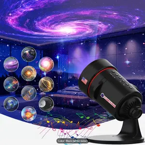 Galaxy Planet Projector, HD Starry Sky Lamp, 28 Relaxing Sound Effects, Solar System Space Planetarium, Ceiling and Bedroom Decor, Rotatable Noise Player