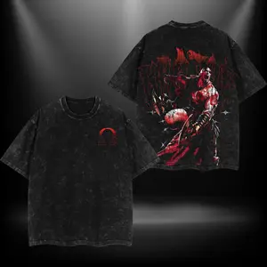 Kratos God of War 3  Retro Vintage Menswear Gift movie fans Top Apparel Classic Oversized Seamless Simple Straight Man Clothes Cotton designer shirts, graphic tees, men gifts, ,Graphic Streetwear T-shirt tees  good