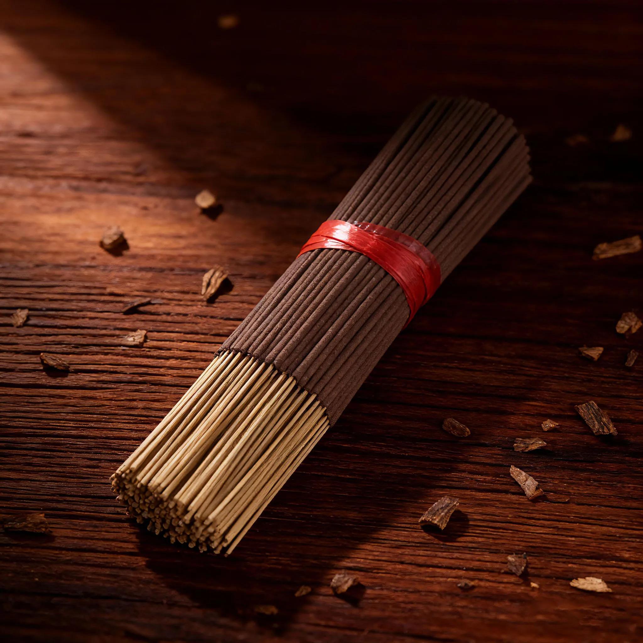 100/200Pcs High Grade Oud Incense Sticks Natural Ebony Agarwood Luxury Long Lasting Home Fragrance Aromatherapy