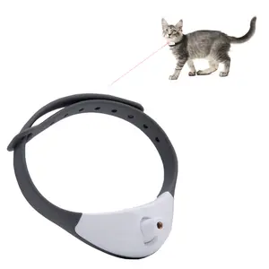 Automatic Cat Toys with LED Laser Light, Upgraded Lengthened Light Head, Interactive Toys for Indoor Cats, Wearable Electronic Laser Collar for Kitten, Rechargeable