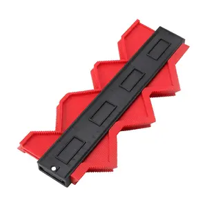 Irregular Shape Duplicator red Extended contour measuring tool 11in Length Shape Outline Tool 30mm Depth scriber contour gauge Gifts for Dad Men Carpenter for Construction Carpet Tile Laying,dealsforyoudays
