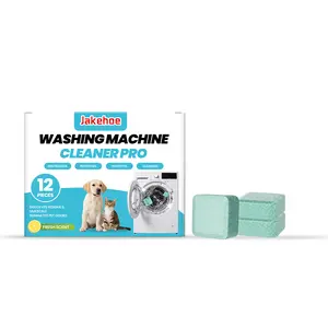 Washing Machine Cleaner Descaler 12 Pack - Deep Cleaning Tablets For HE Front Loader & Top Load washing machine cleaning tablets appliance maintenance laundry care