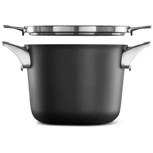 Calphalon Premier Space-Saving Hard-Anodized Nonstick 4.5-Quart Soup Pot with Lid