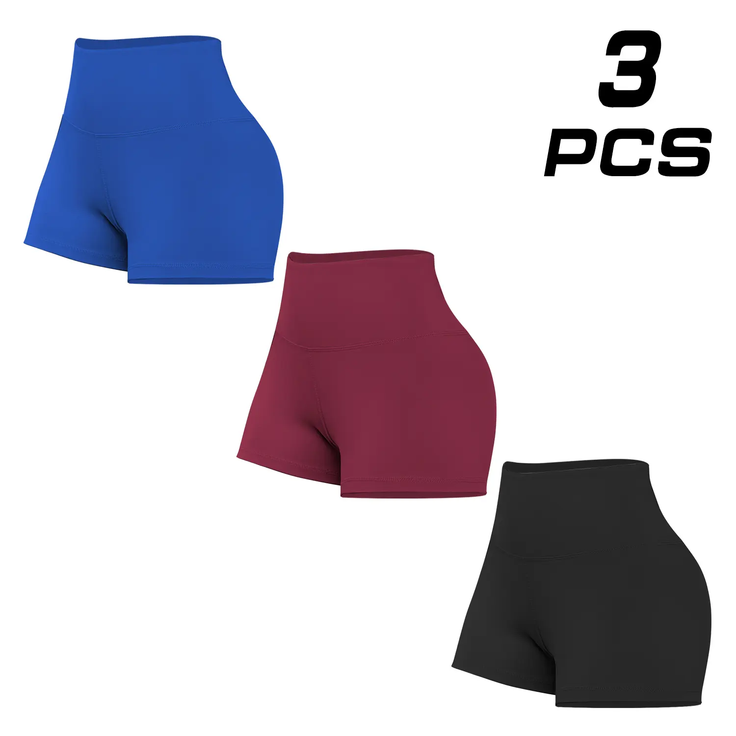 3-ElectricBlue+Red+Black