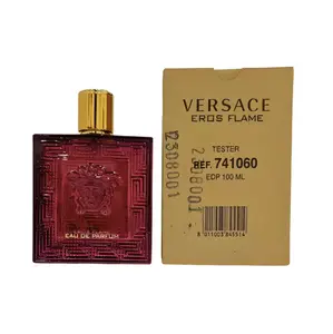 Versace Eros Flame for Men Eau de Parfum 3.4 oz (Tester) | Bold Woody Spicy Fragrance with Mandarin Orange & Vanilla Notes