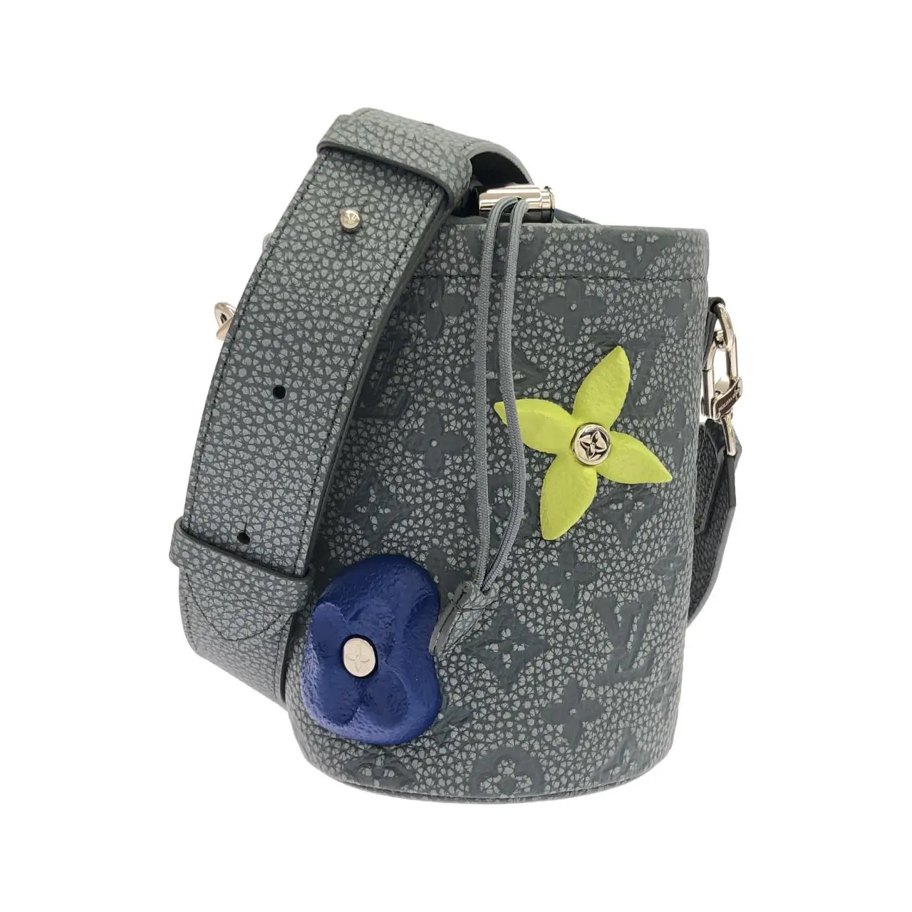 Pre-owned Louis Vuitton Calfskin Tote Bags Chalk Pouch Calf Accessories Pouch