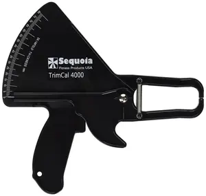 Fitness  Body Fat Caliper (Black) [Health and Beauty] with Fat% Chart