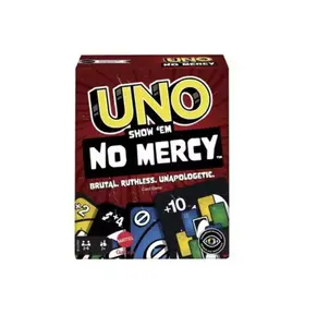 UNO No Mercy  168 Cards – Ultimate Fast & Fun Party Game for Family & Friends