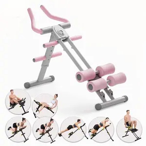 Magic BB Foldable Ab Workout Equipment for Home Gym, Squat machine For Abs, Ride & Rowing Machine for Botty Glutes Butt Thighs,Core Strength Trainer for Full Body Exercise ,High-Intensity Sit Up&Push Up Machine