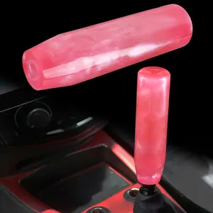 Brand New Universal Red Pearl Long Stick Manual Car Gear Shift Knob Shifter M8 M10 M12