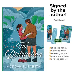 The Distraction Shop Exclusive Character Cover, a grumpy sunshine, small town romance novel