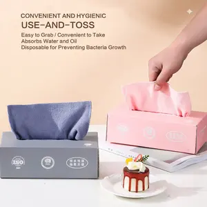 20 PCS/Box Quick Dry Disposable Cleaning Cloths - 7.87x7.87inch Kitchen-Specific Dishwashing Towels