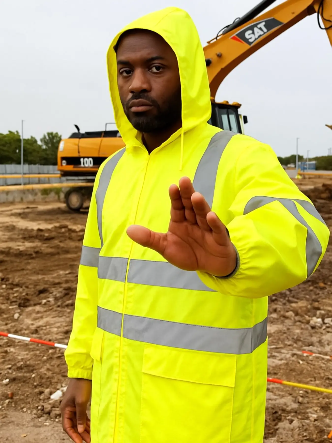 Reflective Waterproof Safety Workwear Jacket, High Visibility Outdoor Construction, Road Maintenance, Logistics, Windproof Rainproof
