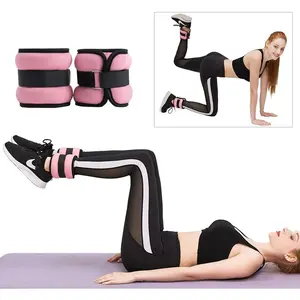 1Pair Adjustable Ankle Weights Set for Women and Men, (0.25kg / 0.5kg Each Pack) Leg Wrist Weight Straps for Yoga, Walking, Running,   Gym