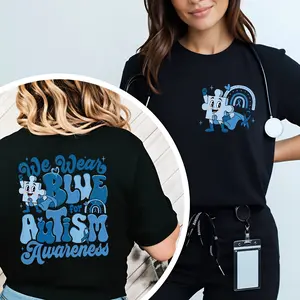In April We Wear Blue Shirt, Autism Awareness Shirt, Autism Month Shirt, Autism Mom Gift, Autism Acceptance Tee,Sped Teacher