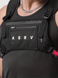 Men's Vest-Style Tactical Backpack, Durable Scuba Fabric Design, Multiple Colors Available, Ideal for Outdoor Hiking & Fitness, Tactical Equipment