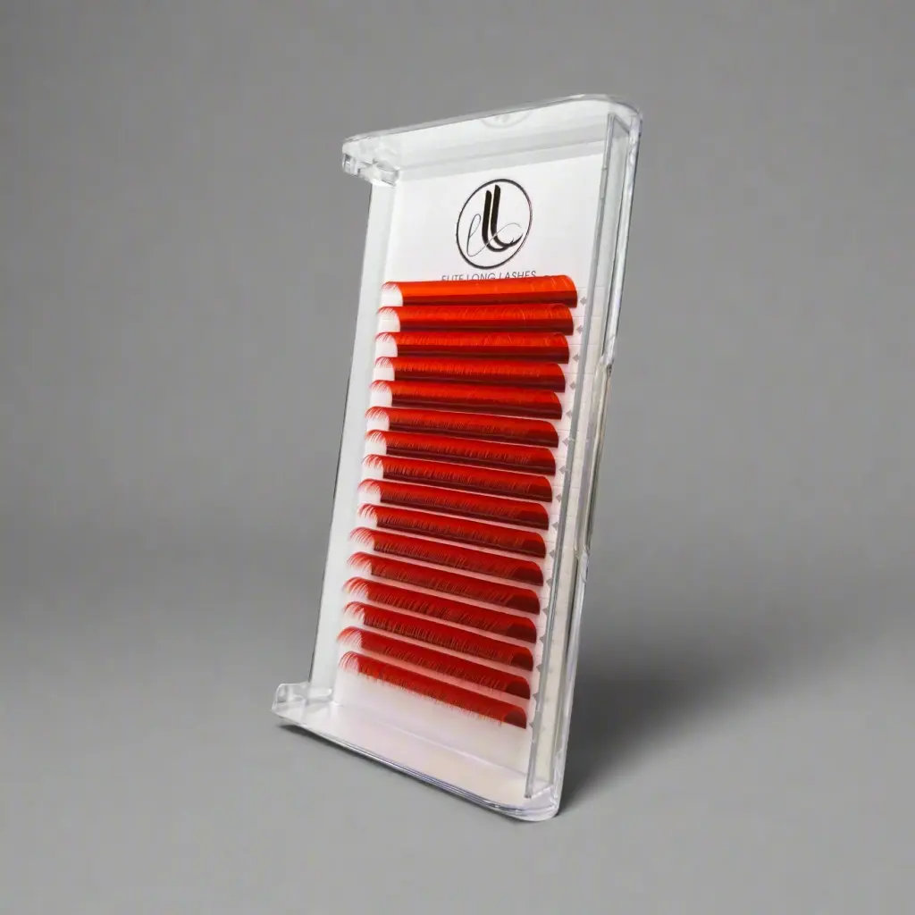 C & D Curl Cashmere Eyelash Extensions | 0.07 | Candy Red