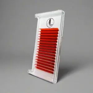 C & D Curl Cashmere Lash Extensions | 0.07 | Candy Red