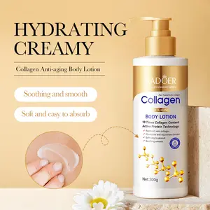 Collagen Anti-Aging Body Lotion, Daily Body Care Cosmetic Moisturizer - Hydrate Dry Skin, Smooth Fine Lines, Hydrating Formula