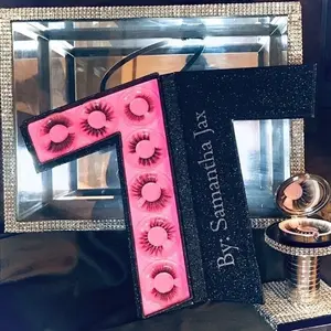 Custom mink lash travel case