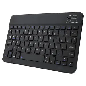 10 inch Bluetooth Keyboard, Portable Wireless Keyboard, Rechargeable, Lightweight, Slim, for Apple iPad ,iPhone,Android, Samsung Tablet, PC