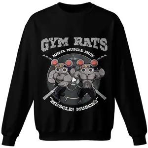 Gym Rats Ninja Muscle Mice Essential Demon Slayer T-Shirt, Sweatshirt, Cute Anime Tee,Cute Chibi Shirt, Anime Fans Tee, Anime Character Tee Gift For Her Him 25920 Clothes Apparel