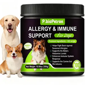 P.bioPetron Dog Allergy Relief Probiotic Chews - Itchy Skin & Ear Support, Seafood 100ct