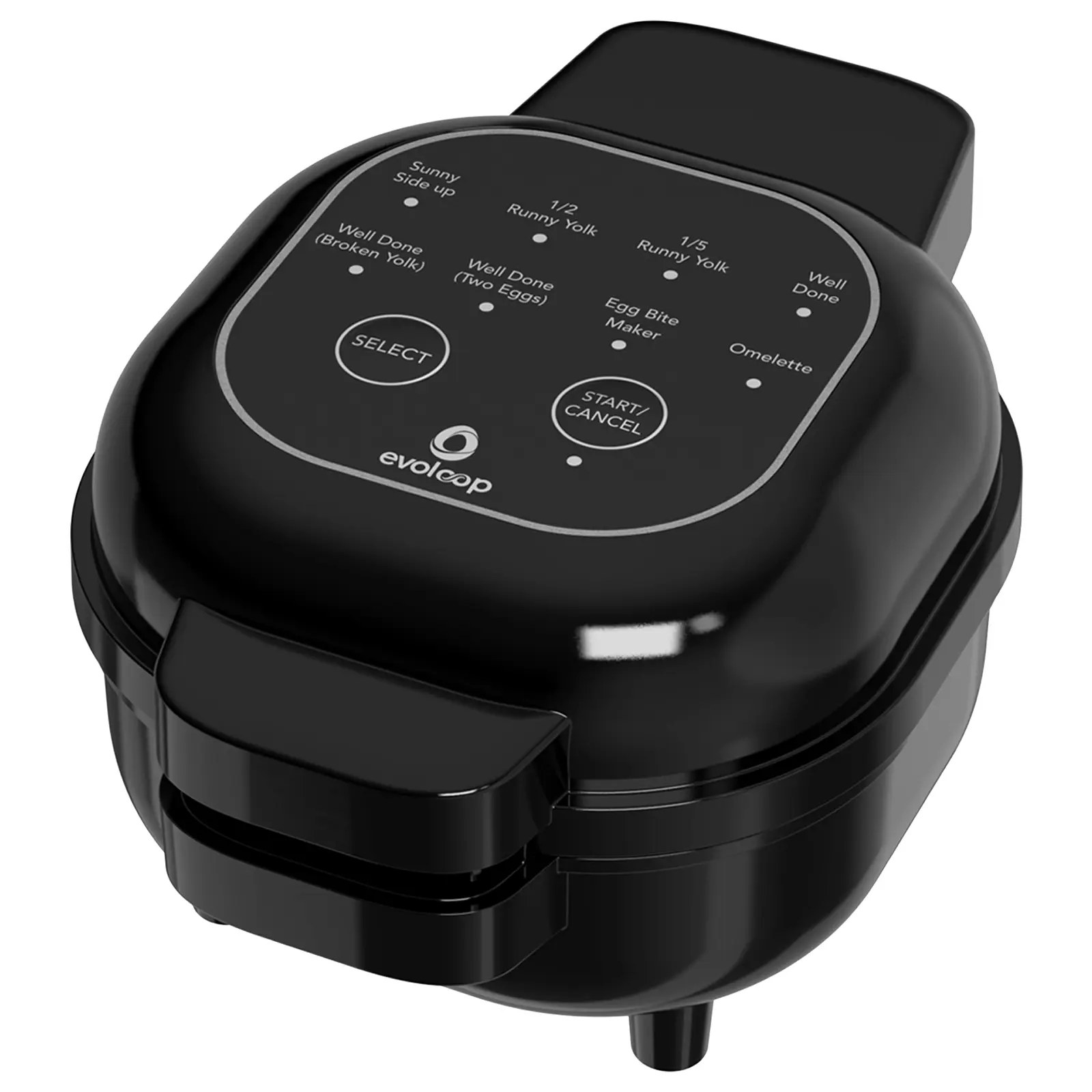EVOLOOP Electric Fried Egg Cooker, Automatic Fried Egg Maker for 8, Non-Stick Coating, Easy To Clean, Auto Power Off & Alarm, Multi Modes Sunny Side Up, Runny Yolk, Well Done & More