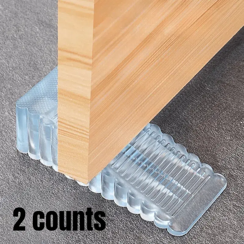 Silicone Door Stop, Non-slip Door Wedge, Anti-crash Door Stopper for Home, Hotel, Bathroom, Apartment, Door Hardware