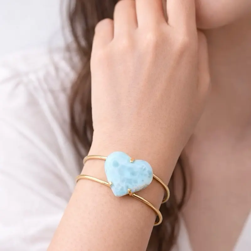 Larimar Wave Bracelet Collection