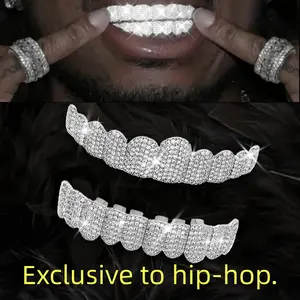 Diamond grill – exclusive to hip-hop enthusiasts, suitable for men, women, and hip-hop artists.Hip-hop accessories.