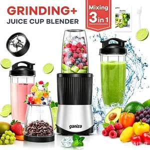 Ganiza professional smoothie blender 1100W motor 25000 rpm suitable for frozen fruits and ice multi-functional countertop blender dishwasher safe food processor similar to Nutribullet and Vitamix juicers Juicer Machine Blade for Smoothies Juices & More