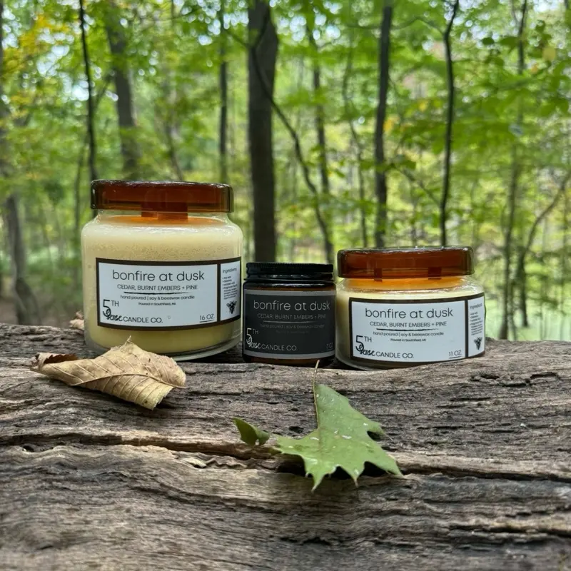 Bonfire at Dusk Candle - Cedar, Burnt Embers, and Pine