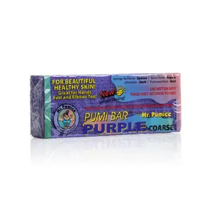 Mr. Pumice Purple Pumi Bar (Single) ExtraCoarse Callus Remover, Pedicure Stone & Ped File Scrubber For Smooth Feet and Heels