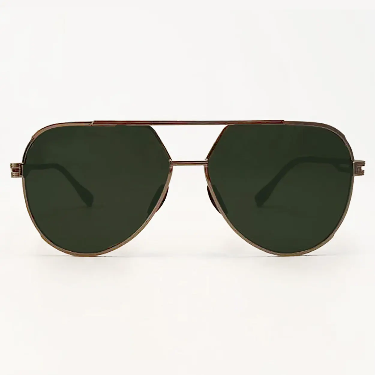 Emily Untangled - Olive - Tangle Free Aviator Sunglasses - Certified Shatter-Resistant Lenses - UV400 - For Women & Men