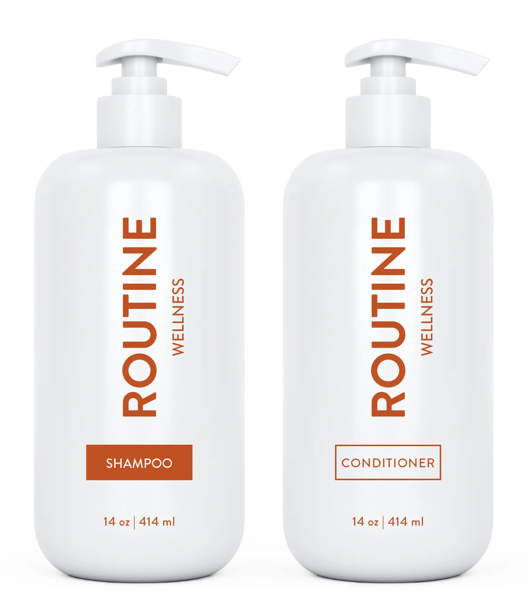 Routine Wellness Anti-Thinning 14oz Shampoo & Conditioner Set for Thinning Hair & Hair Loss - Sulfate-Free, Color-Safe, Biotin & Peptides, Nourishing Botanicals
