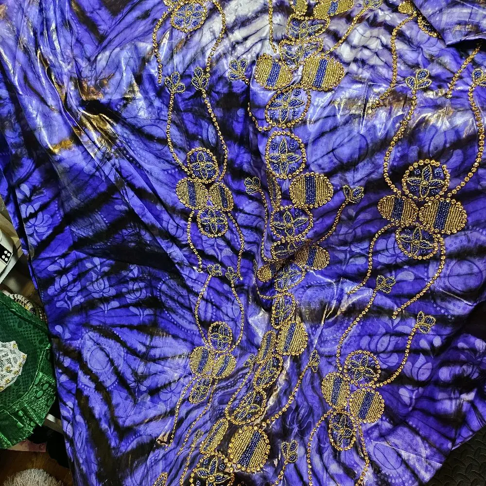 Embroidery bazan dress African fashion