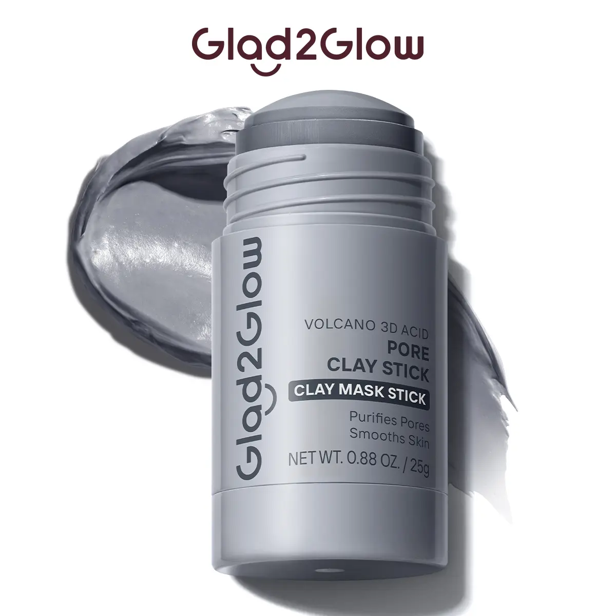 [New Launch] Glad2Glow Volcano 3D Acid Pore Clay Stick | Deep Cleansing Salicylic Alternative & Charcoal Oil Control Face Mask