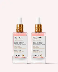 2-Pack Soft Serve After Shave Oil - Healing After Shave Treatment Strawberry & Vanilla Scent 2-Pack Soft Serve After Shave Oil - Healing After Shave Treatment Strawberry & Vanilla Scent