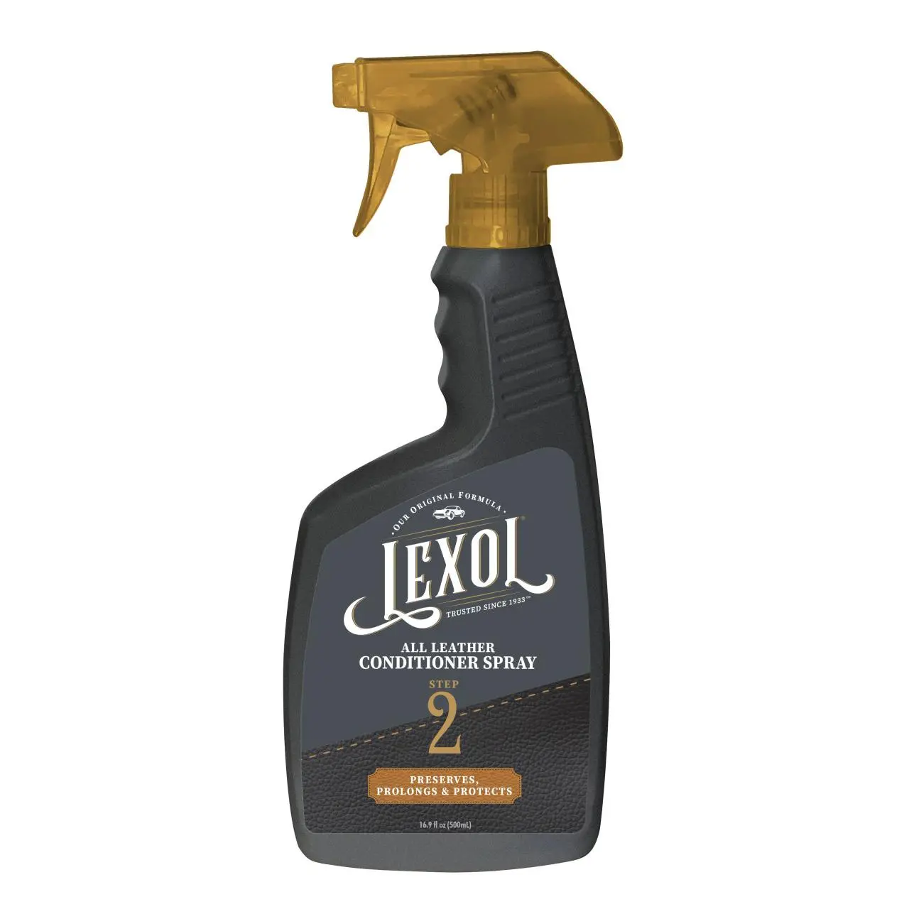Lexol Leather Conditioner Spray (16.9 fl oz) - Premium Leather Care Restorer, Prevents Cracking/Peeling, Preserves Supple Feel - Car Cleaning Supplies, Auto Interior Detailing Products for Shoes,Furniture, Leather Restorer Conditioner, Conditioning