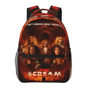 Funny Scream Backpack Large capacity Scream 6 daily commuter bag for Outdoor Hiking Business Anime Cartoon Casual Scream 5 Business laptop Daypack  Unisex Gifts for Men Women