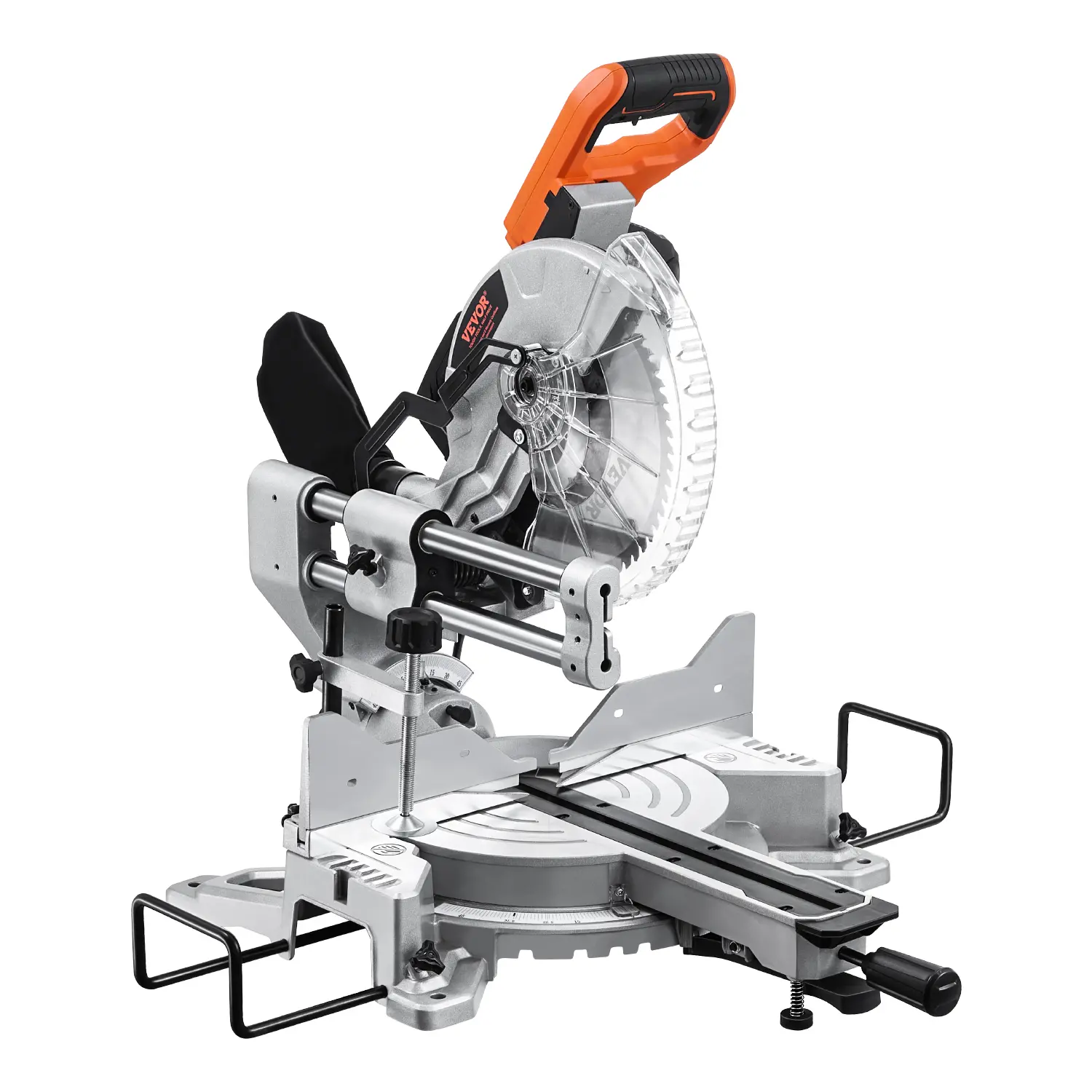 【Summerfinds】VEVOR Sliding Compound Miter Saw,10-Inch Blade15 Amp Motor60-ToothCorded Double Bevel Sliding Miter SawLED Precision AlignmentAngle Adjustablefor WoodComposite DeckingLaminates